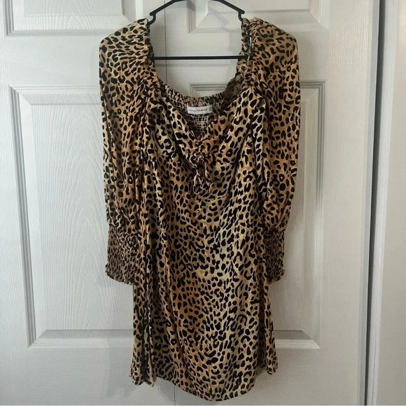 Faithfull the brand Malini Midi Dress Giorgio Animal Size 2 - Picture 2 of 6